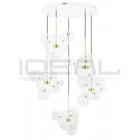 Lampa wisząca CAPRI DISC 5 złota