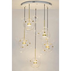 Lampa wisząca CAPRI DISC 5 złota