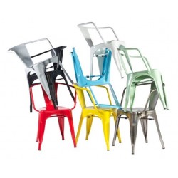 Krzesło Paris Arms inspirowane Tolix