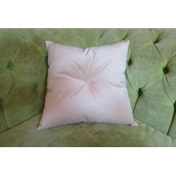 Poduszka ozdobna 40x40 cm pikowana z guziczkiem pośrodku