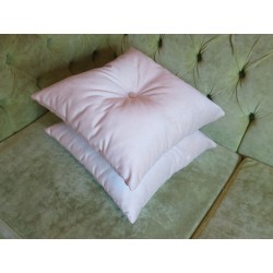 Poduszka ozdobna 40x40 cm pikowana z guziczkiem pośrodku