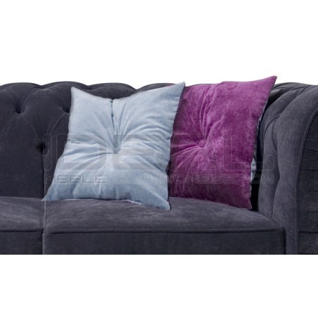 Poduszka dwustronna 40x40 cm pikowana z guziczkiem pośrodku