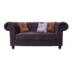 Poduszka dwustronna 40x40 cm pikowana z guziczkiem pośrodku