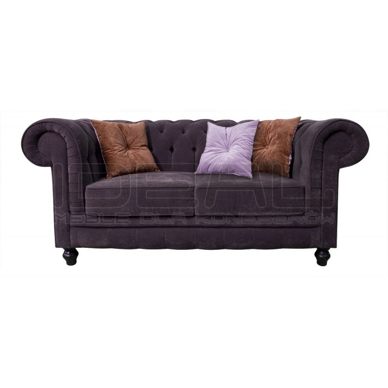 Poduszka dwustronna 40x40 cm pikowana z guziczkiem pośrodku