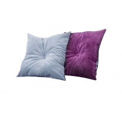 Poduszka dwustronna 40x40 cm pikowana z guziczkiem pośrodku