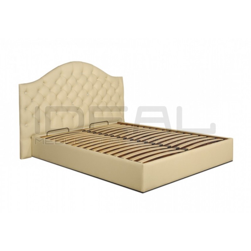 Łóżko Chesterfield Carla II z kryształkami