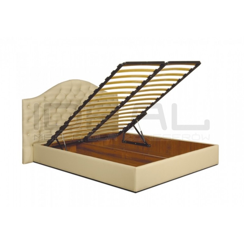 Łóżko Chesterfield Carla II z kryształkami