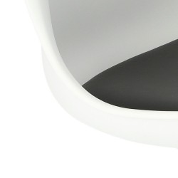 Krzesło Tulip Basic białe czarna poduszka