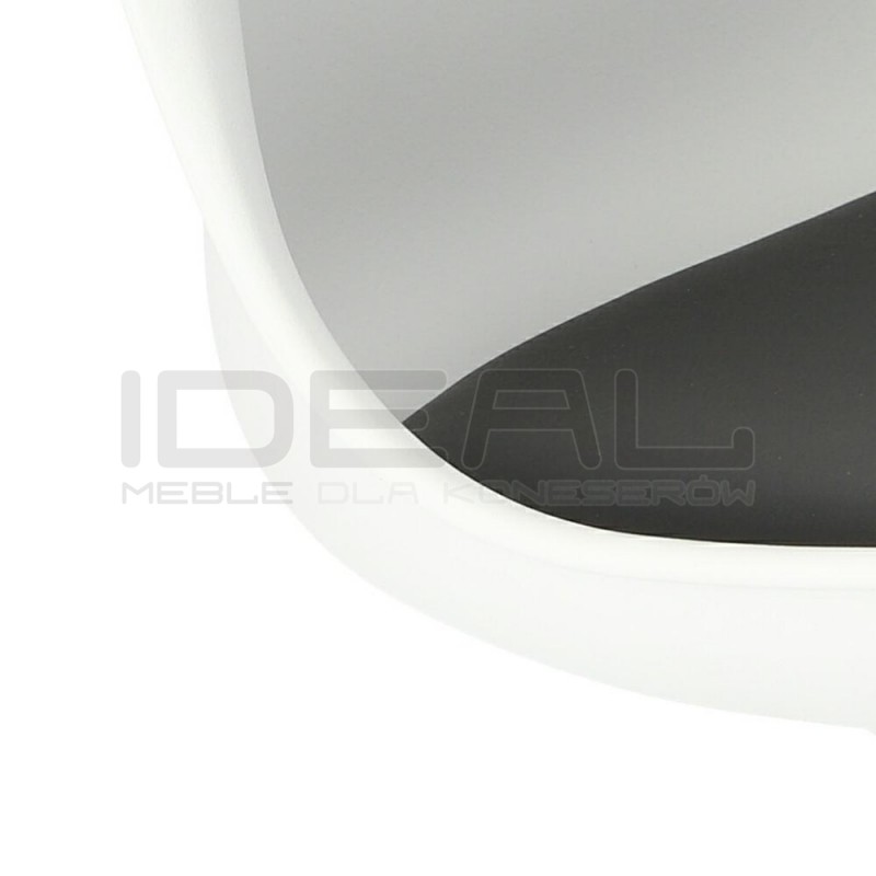 Krzesło Tulip Basic białe czarna poduszka