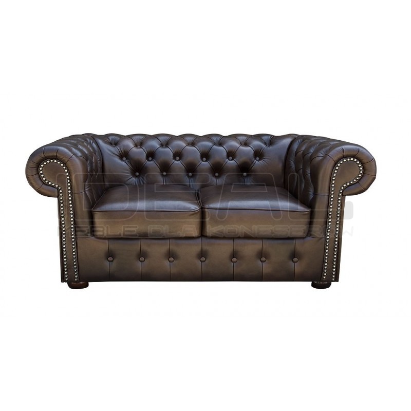 Sofa Chesterfield Classic skóra 2 os.