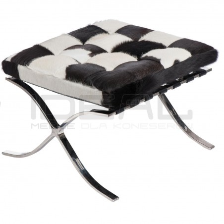 Podnóżek BA Inspirowany Projektem Barcelona skóra pony