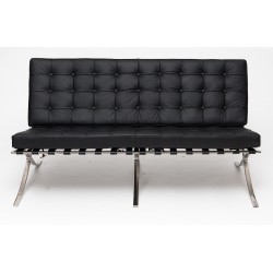 Sofa BA Inspirowana Projektem Barcelona  2 os. w ekoskórze