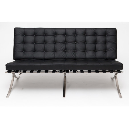 Sofa BA Inspirowana Projektem Barcelona  2 os. w ekoskórze