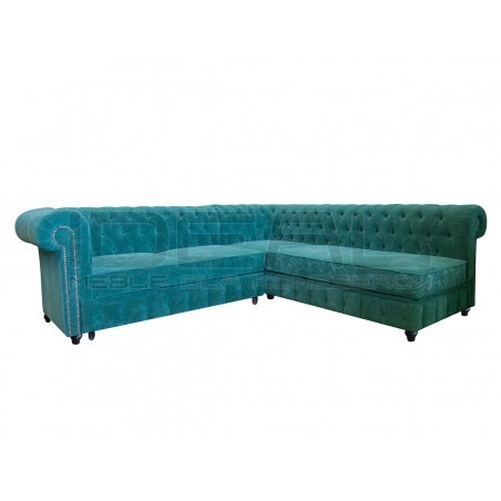 Narożnik Chesterfield z f. spania i pojemnikiem 230x260 Canon Relax