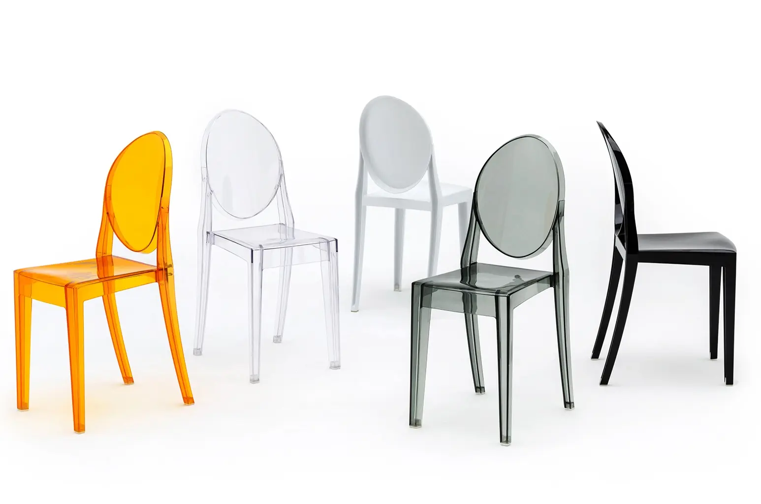 przeroczyste dymione krzesło victoria transparentne