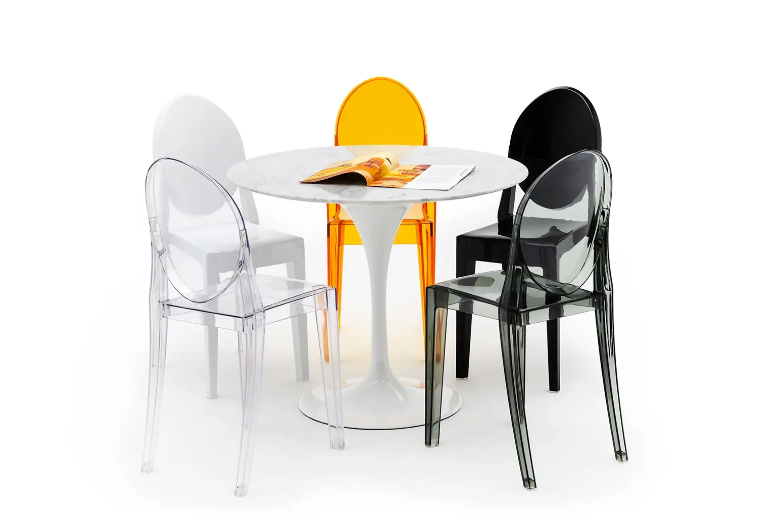 transparentne dymione krzesło victoria przezroczyste