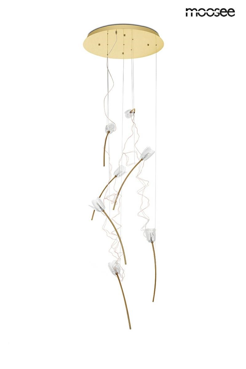 złota lampa tulippe 7 tulipany