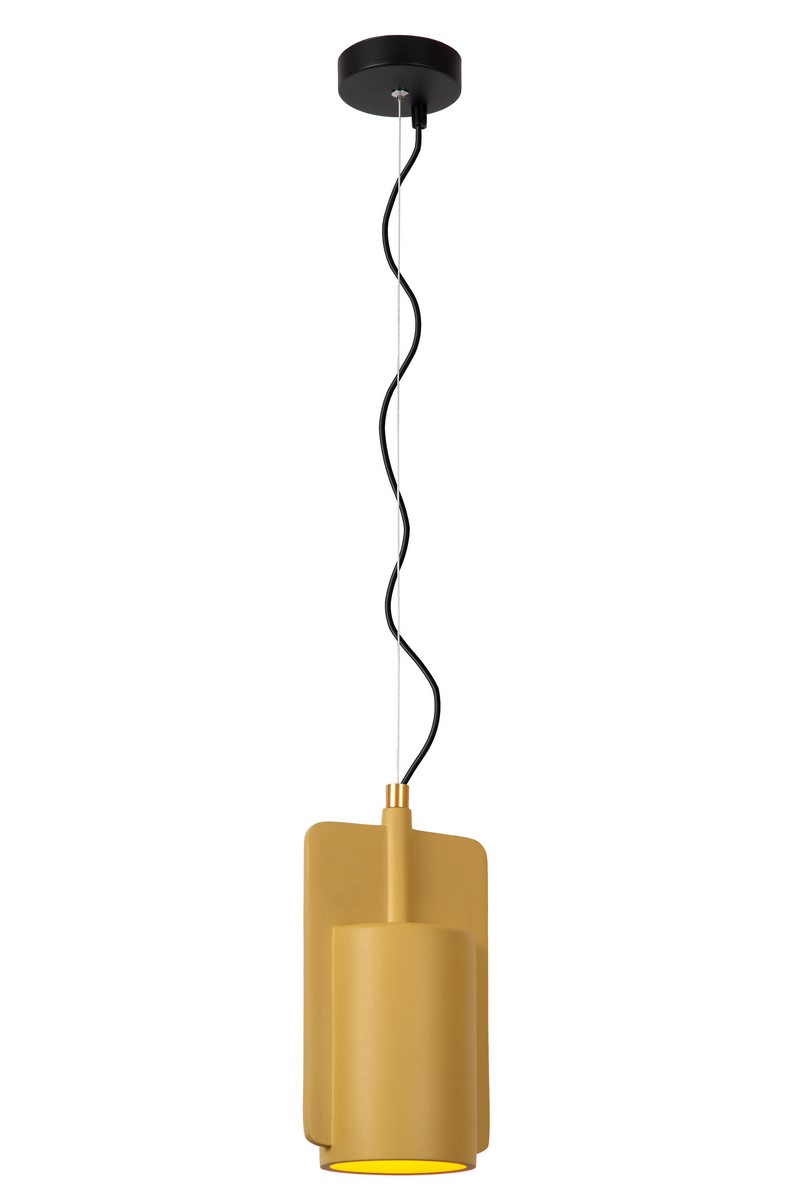 żółta betonowa lampa bat