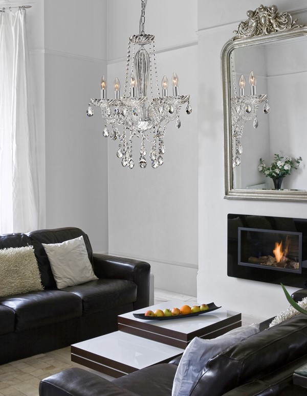 kryształowy żyrandol palace srebrny 5