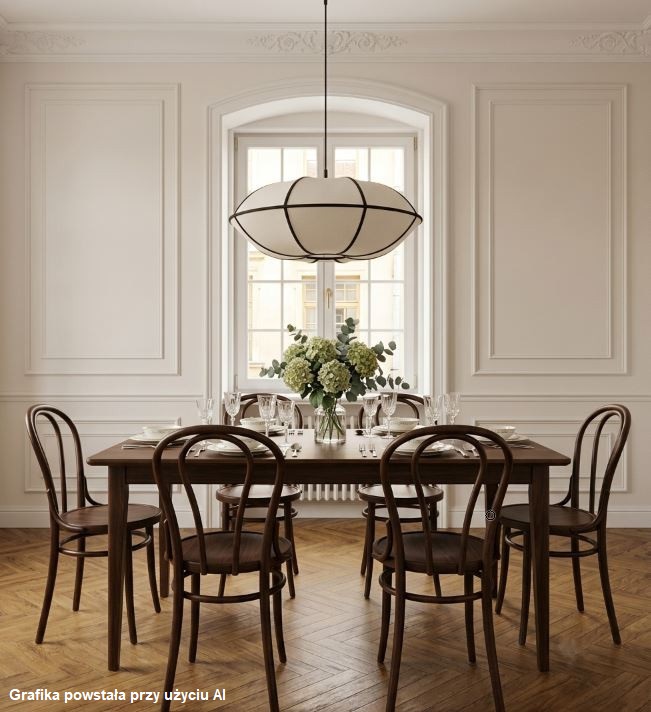 Lampa z kloszem z lnu Blossom