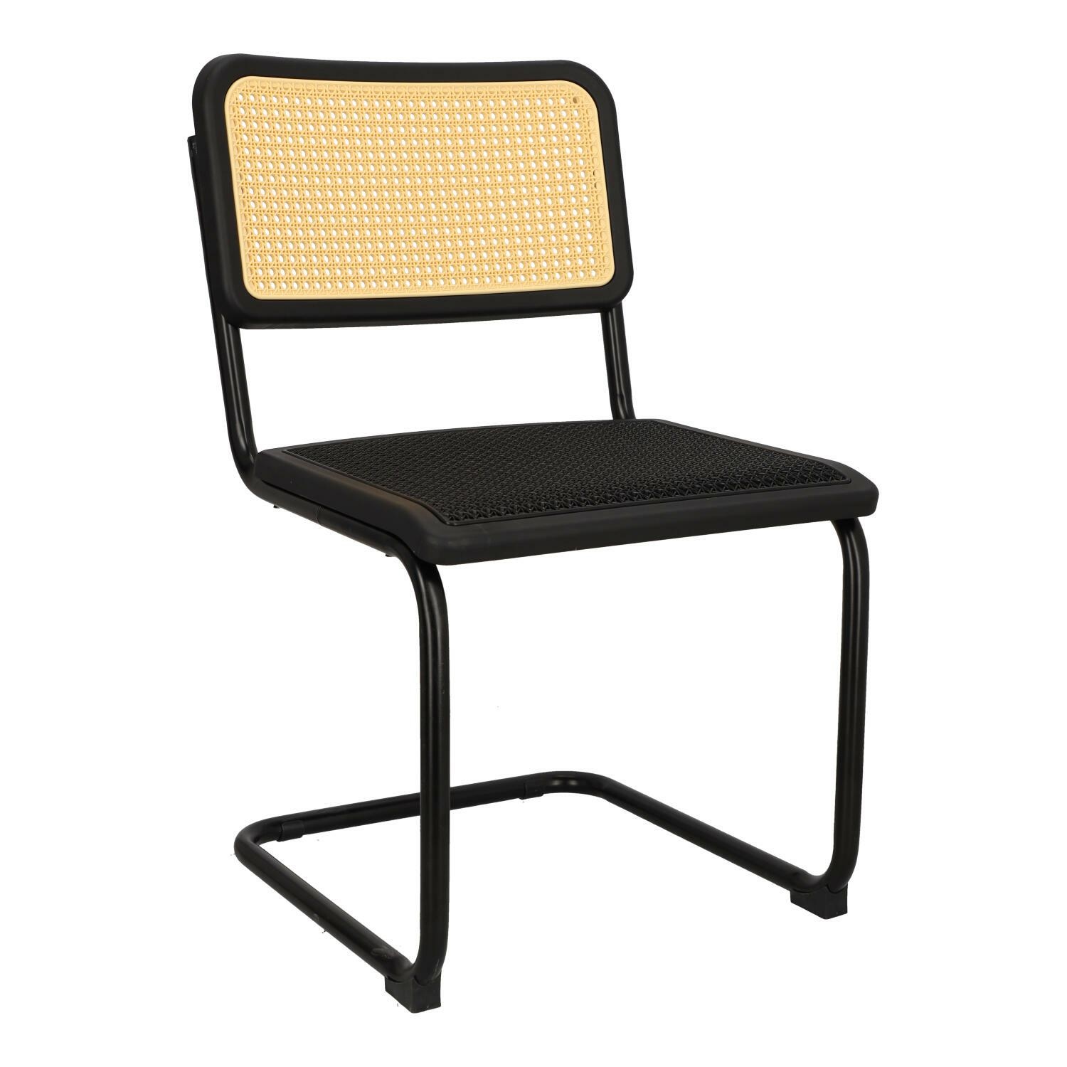 krzesł plecionka naturalno czarne francesca