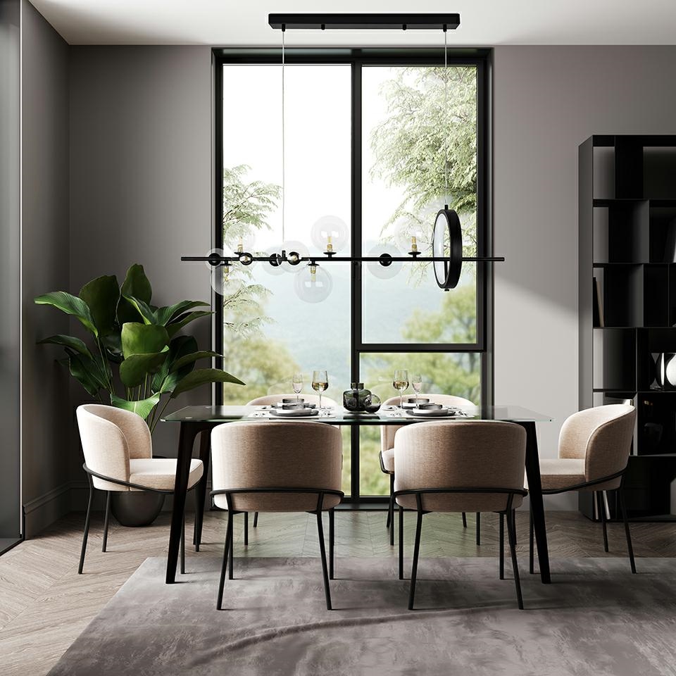 Lampa pozioma Alure Line 120 czarna