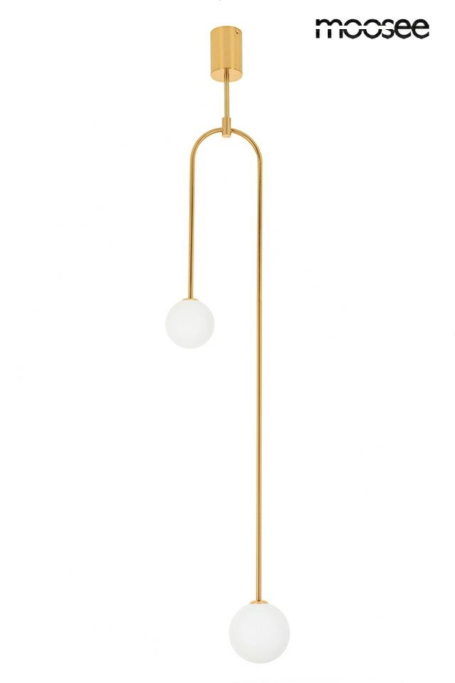 lampa wisząca glamour złota low