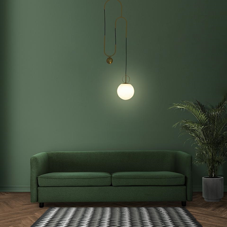 lampa wisząca glamour lift złota