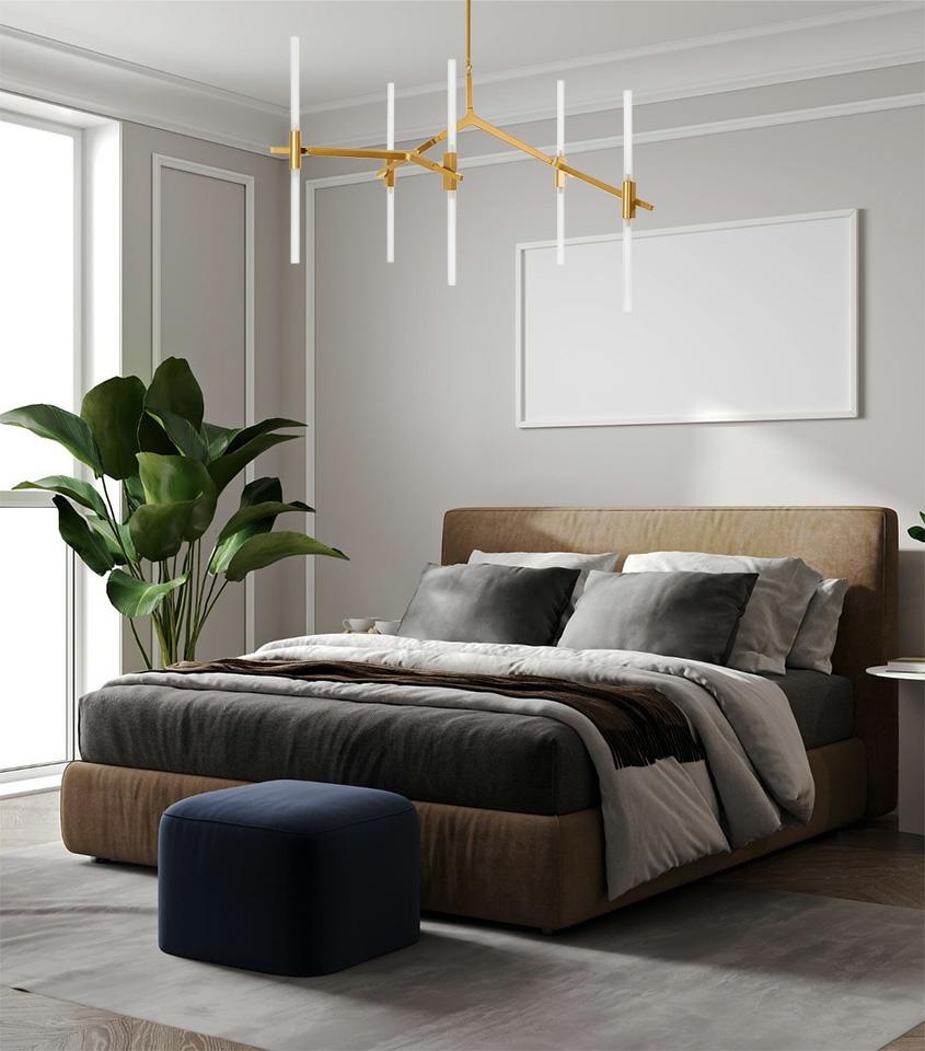 lampa wisząca canelabr 10 złota arnzacja