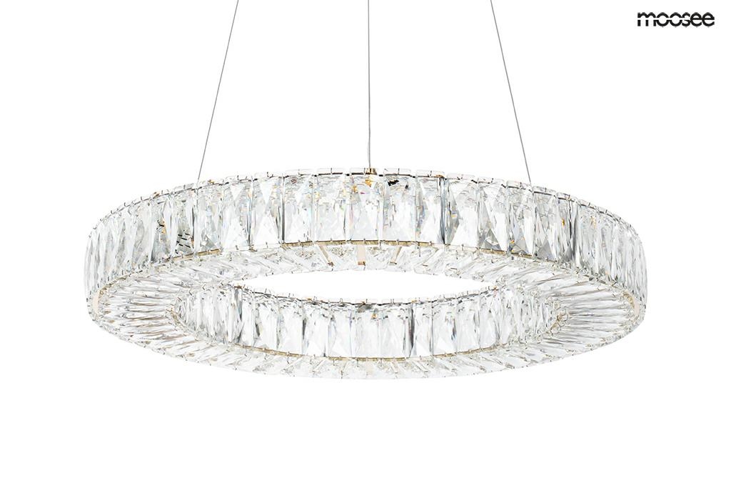 lampa wisząca glamour kryształowa Allisia złota