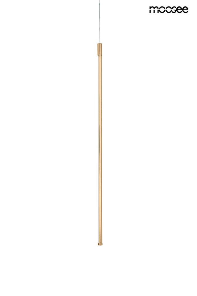 złota lampa wisząca ombre złoty sopelek rurka