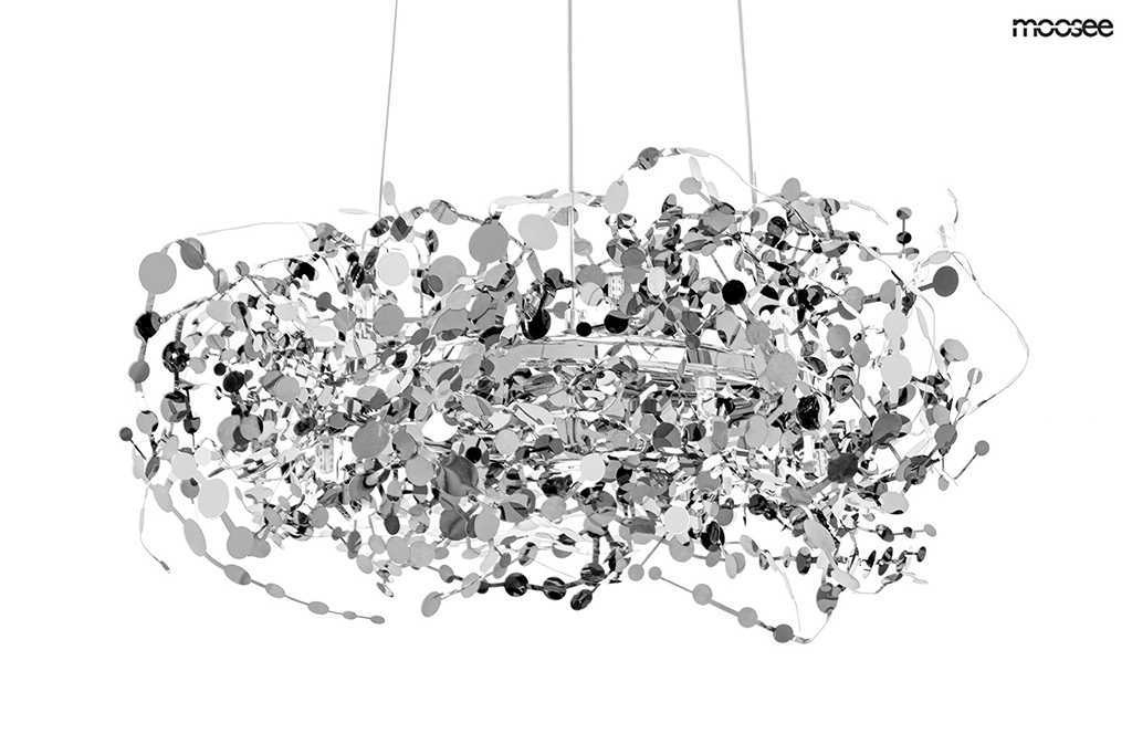 wisząca lampa monete chrom 60