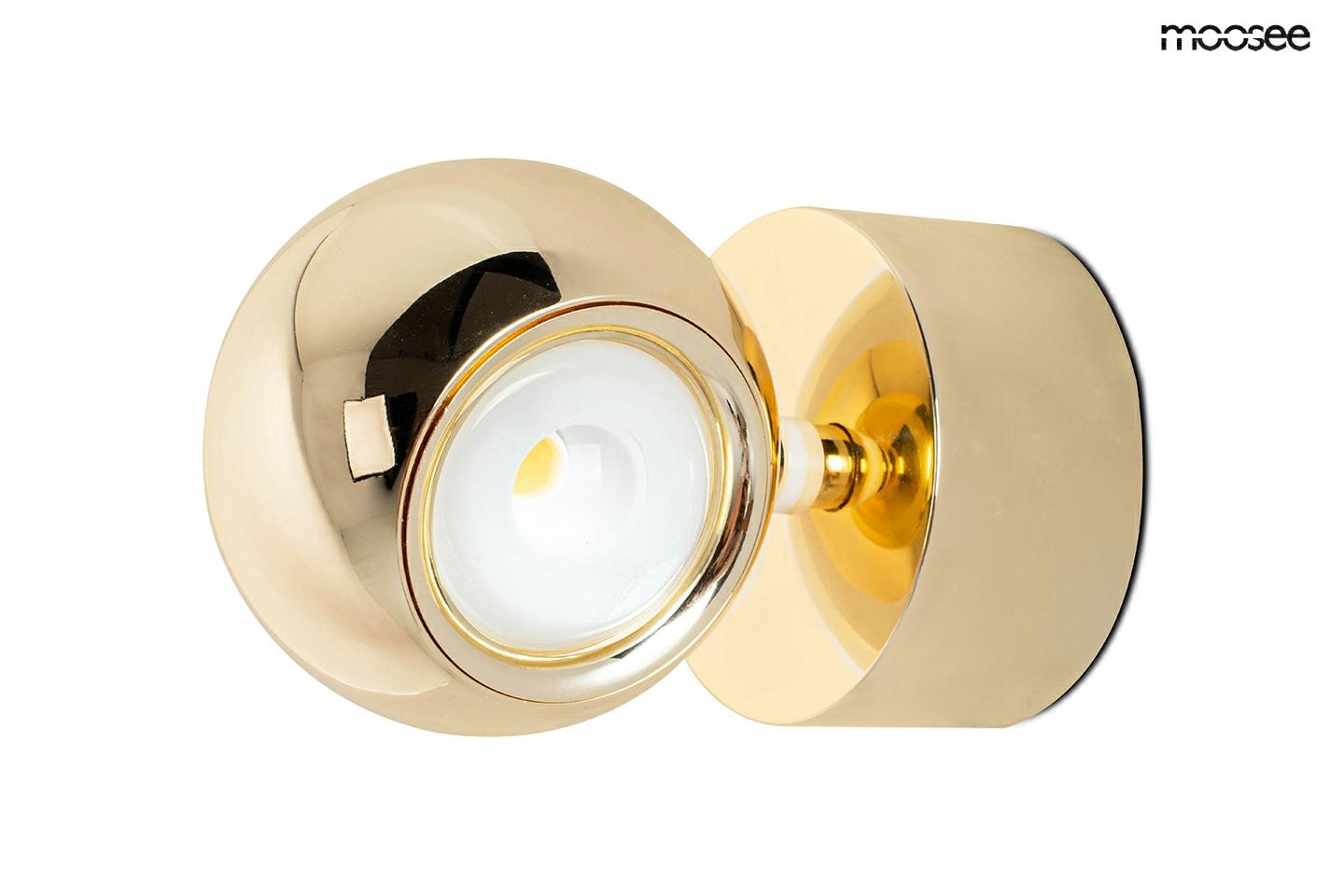 złoty kinkiet glamour eos