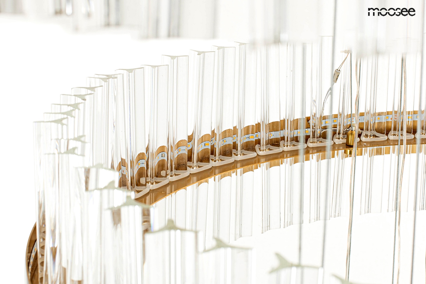 lampa wiszaca złota 5 okręgów ghia