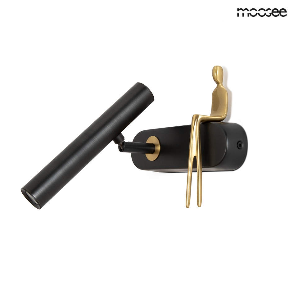 czarny kinkiet boy lewo i prawostronny