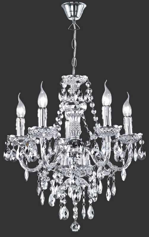 Kryształowy żyrandol Baroc chrom