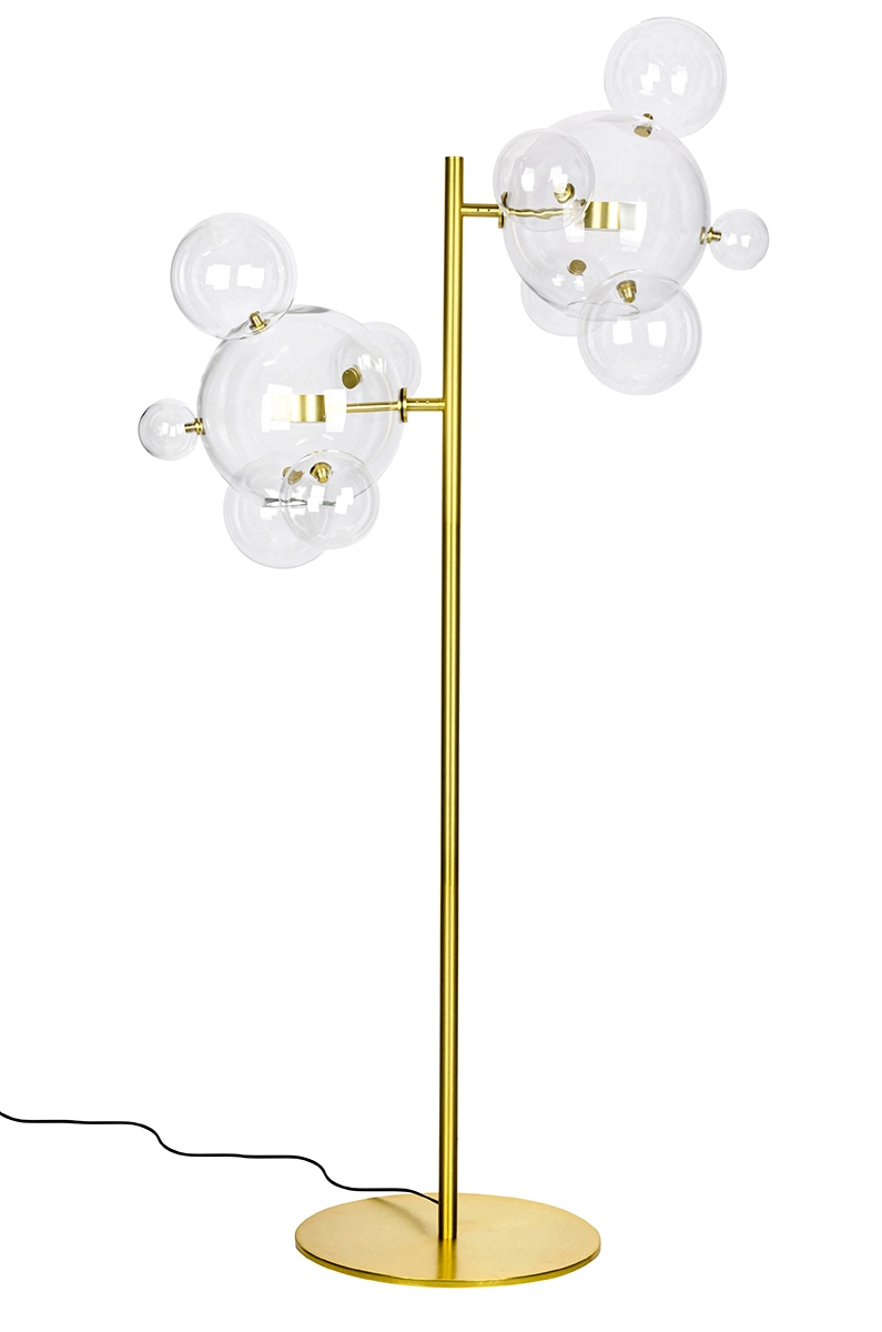 lampa podłogowa glamour do salonu