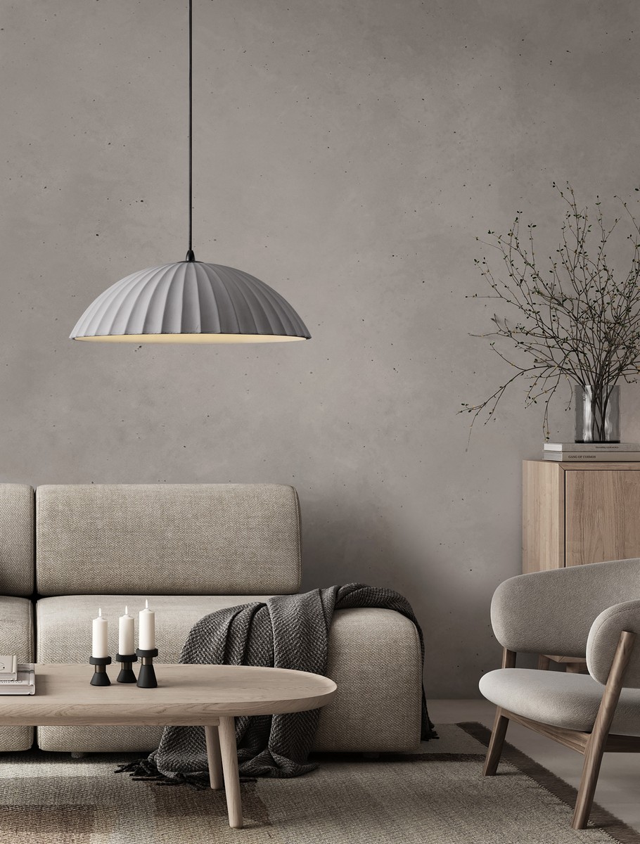 LAMPA MORNING 50 RYFLOWANA BETON