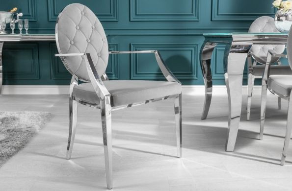 krzesło tapicerowane glamour aranżacja