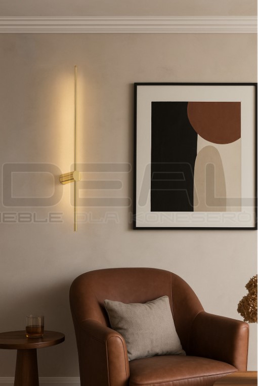 Kinkiet glamour Sparo Sopel 100 złoty połysk