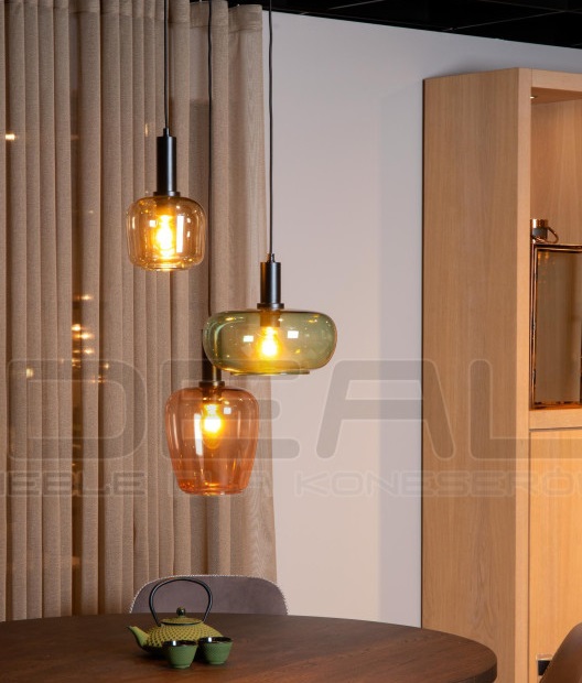 Kolorowa lampa wisząca szklana Litur 3 | IdealMeble.pl