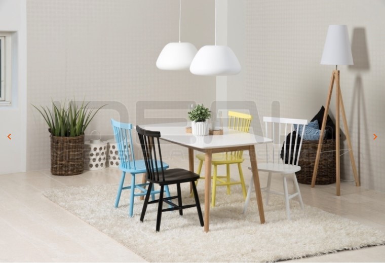 Drewniane krzesło patyczak Tulno czarne | IdealMeble.pl