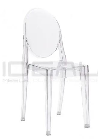 Krzesła glamour przezroczyste victoria 