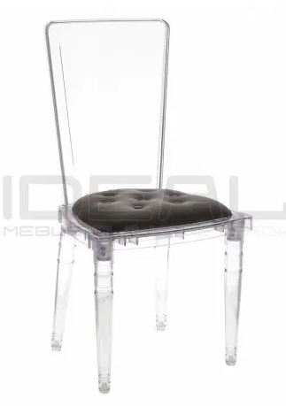 Krzesła glamour przezroczyste prince