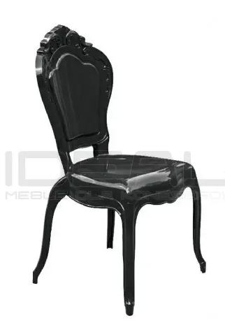 Krzesła glamour czarne king