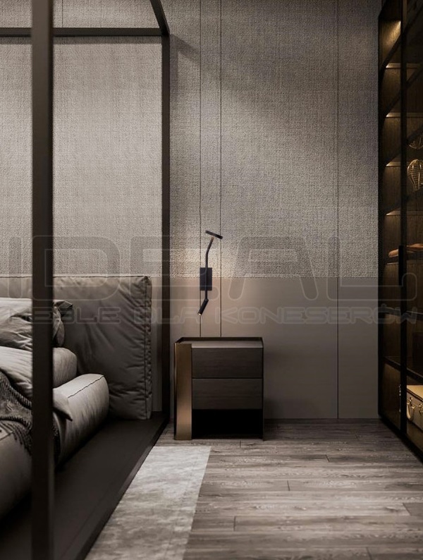 Lampa ścienna z włącznikiem czarna Liora | IdealMeble.pl