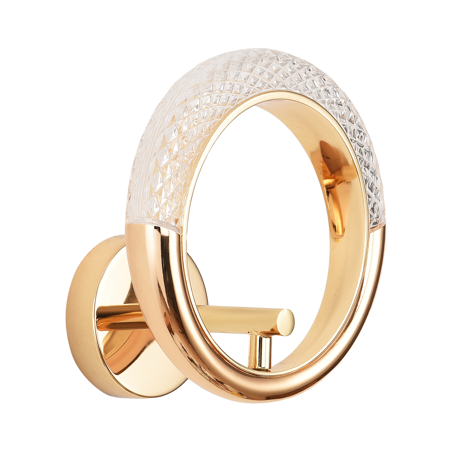 złoty kinkiet glamour jewel ring