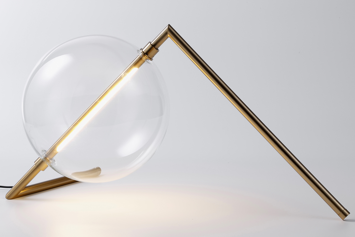 lampa stołowa amore glamour złota