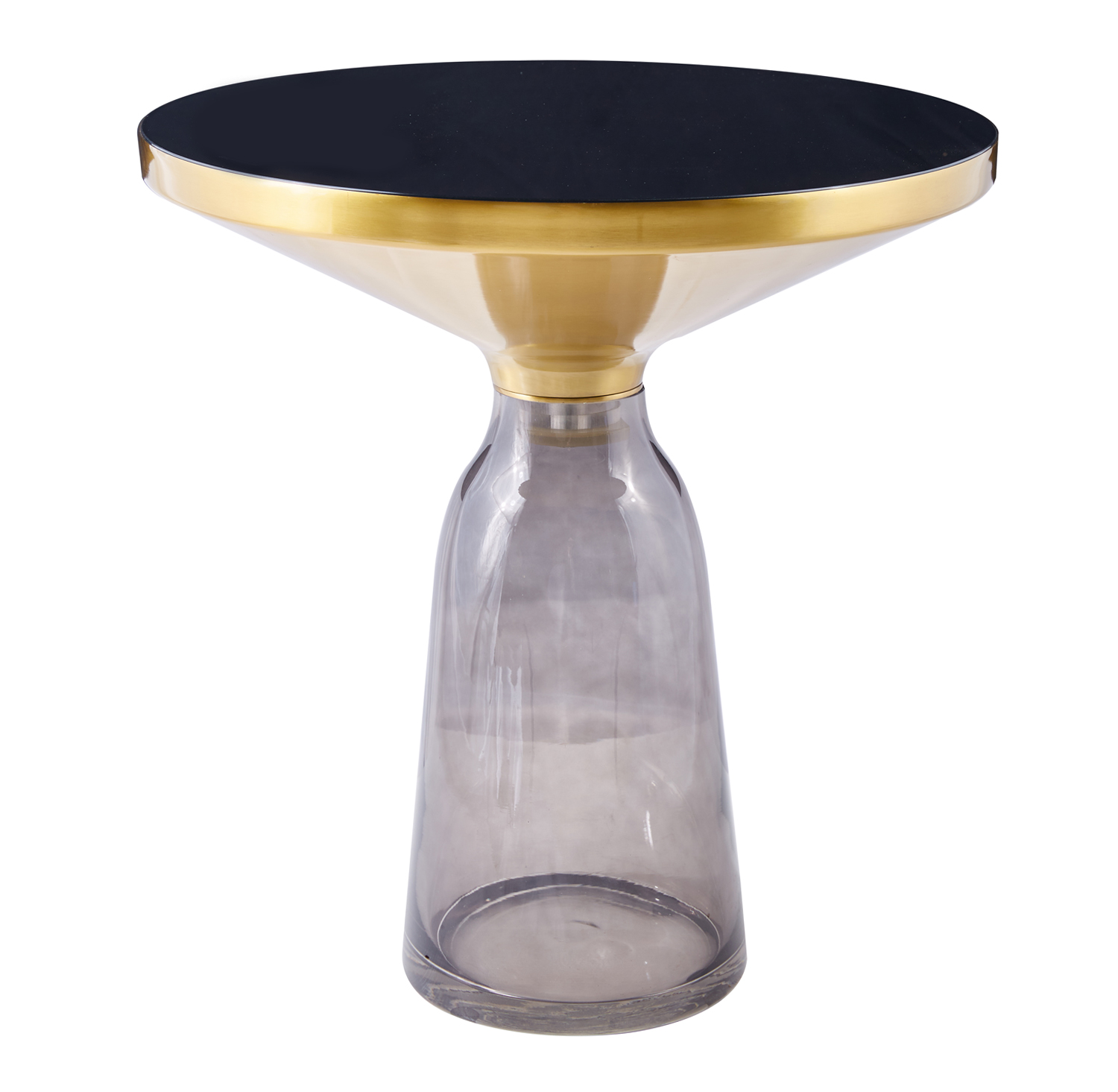 okrągły stolik kawowy dolce podstawa szklana szara
