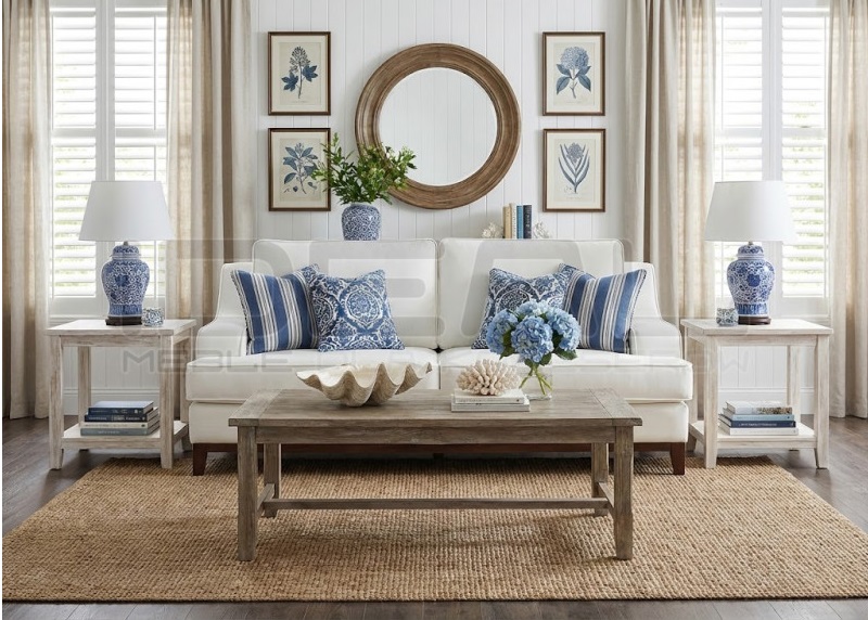 Sofa Monroe 3 osobowa w stylu hampton nowojorskim IdealMeble.pl